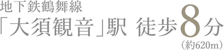 地下鉄鶴舞線「大須観音」駅 徒歩8分